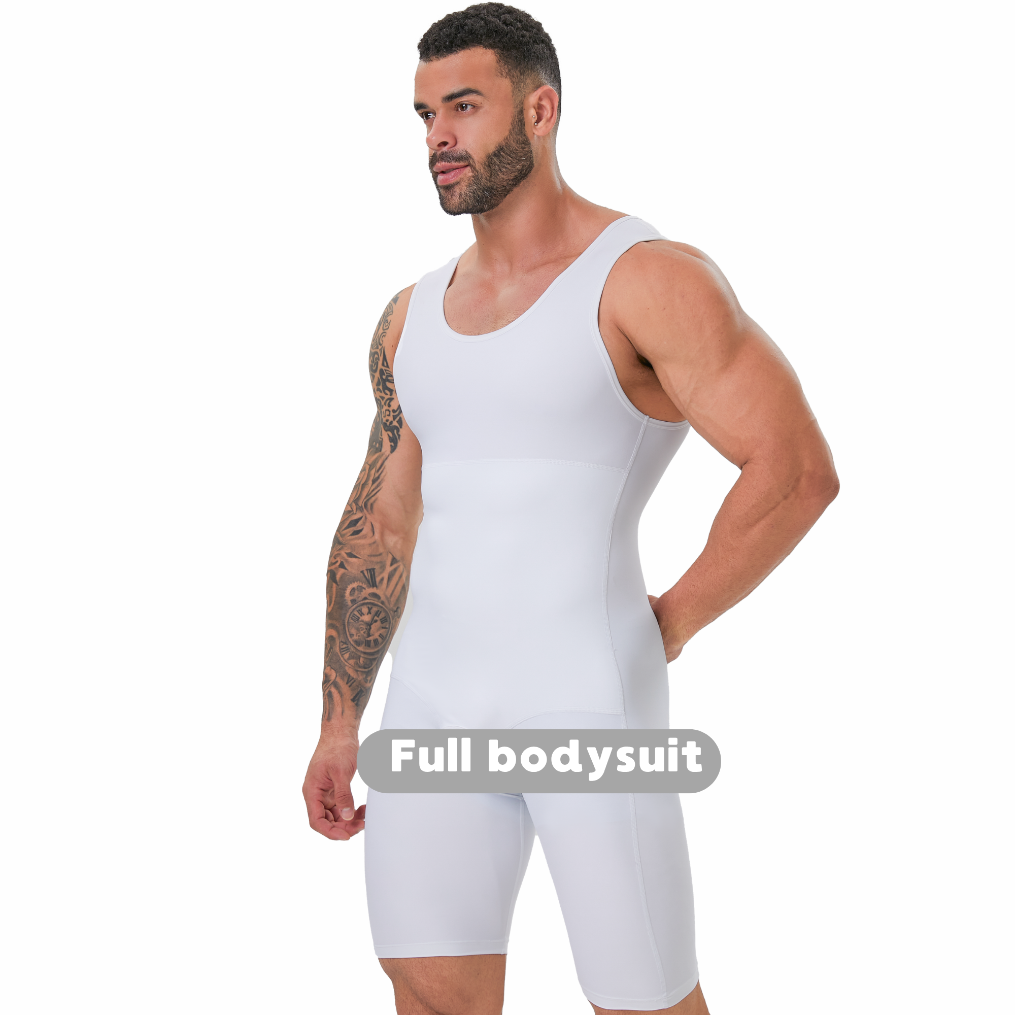 Men's Double Layer Tummy Contr – обзор и цена Shapewear Bodysuit Firm