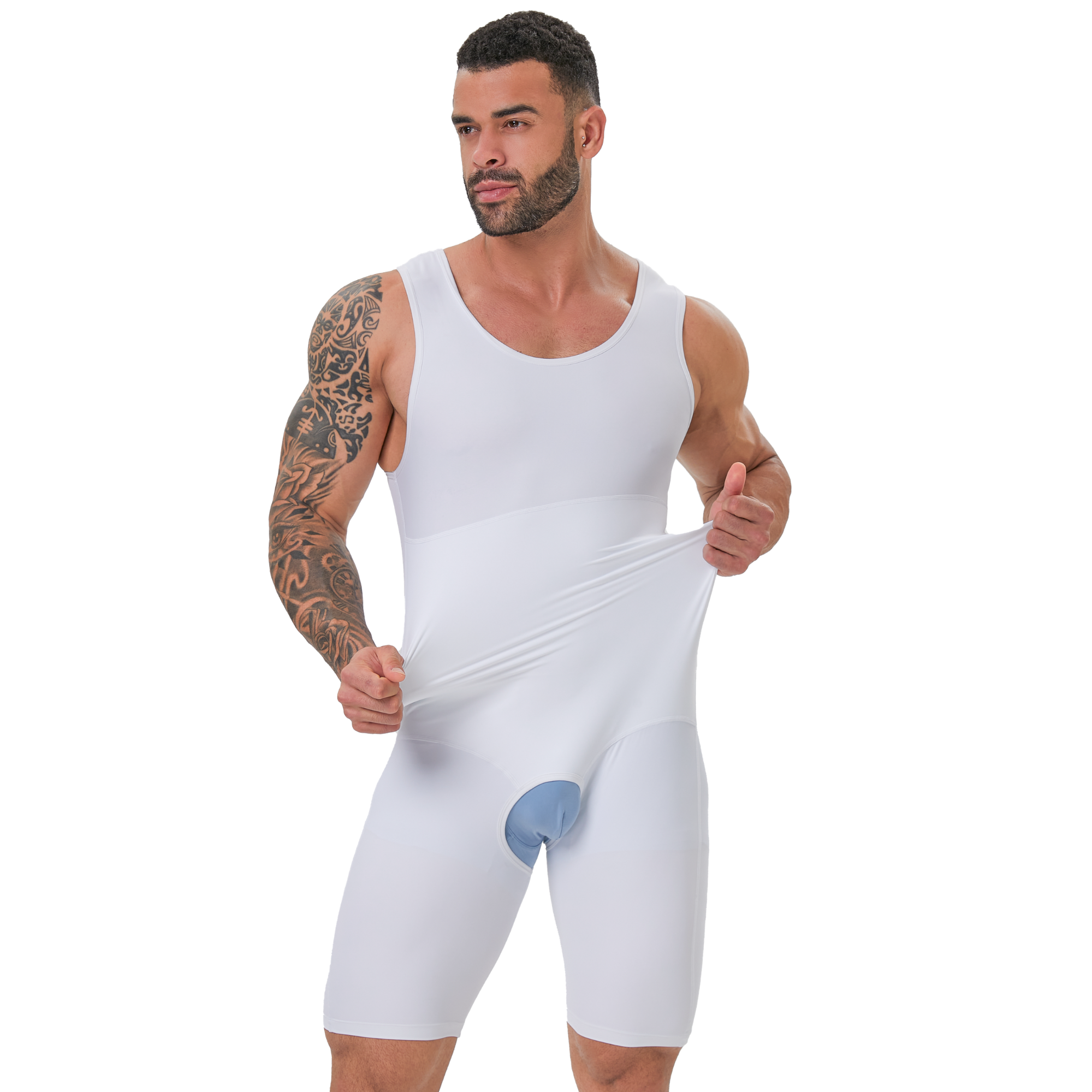 Men's Double Layer Tummy Contr – обзор и цена Shapewear Bodysuit Firm