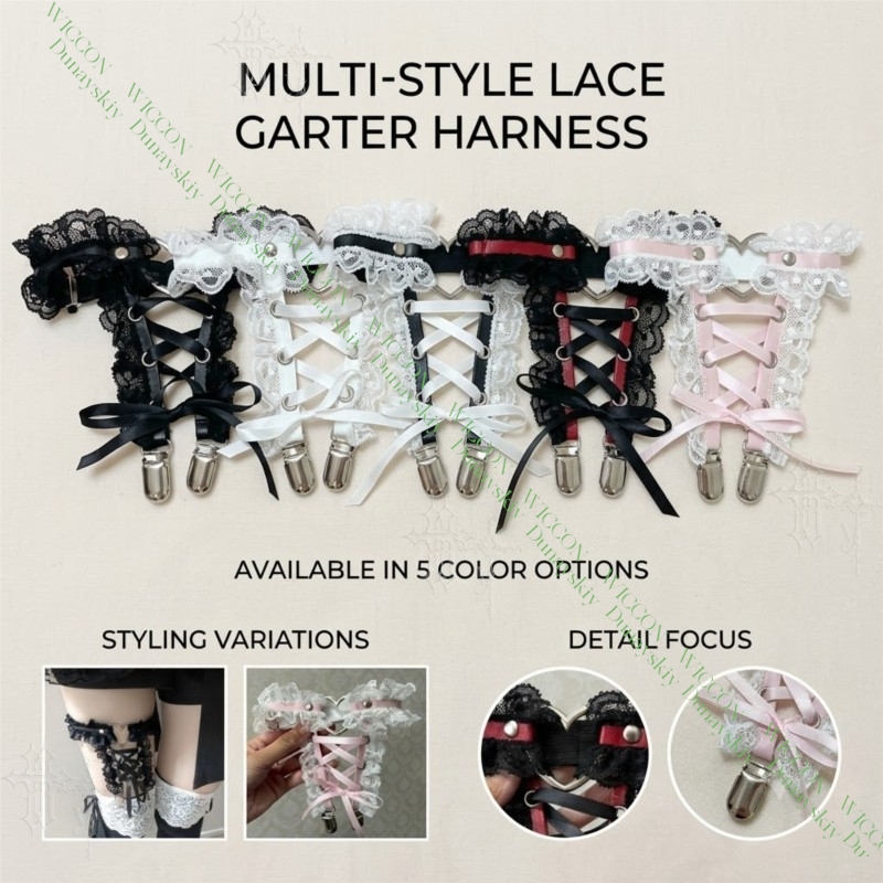 Jirai Kei Figure Ribbon Buckle – обзор и цена Garter Belt Set