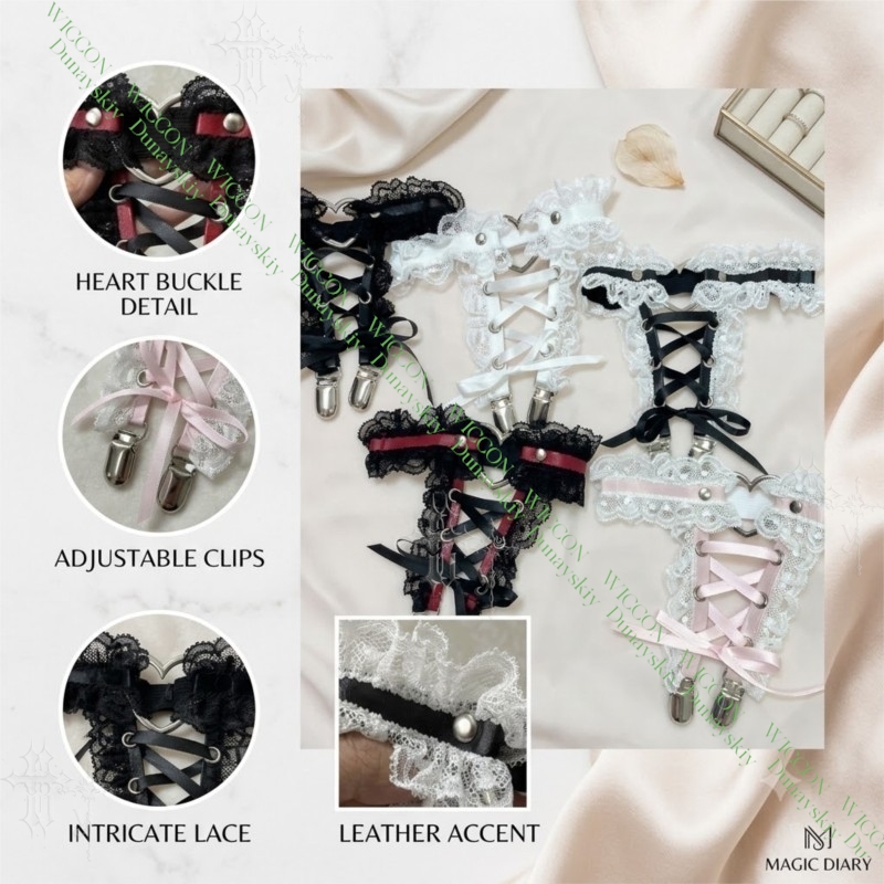 Jirai Kei Figure Ribbon Buckle – обзор и цена Garter Belt Set