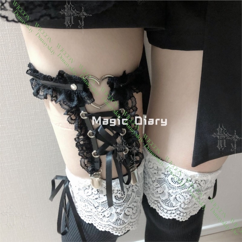 Jirai Kei Figure Ribbon Buckle – обзор и цена Garter Belt Set