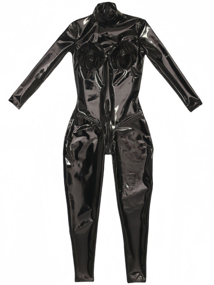Sexy PU Latex Ammonia Jumpsuit – обзор и цена Shapewear Bodysuit Firm
