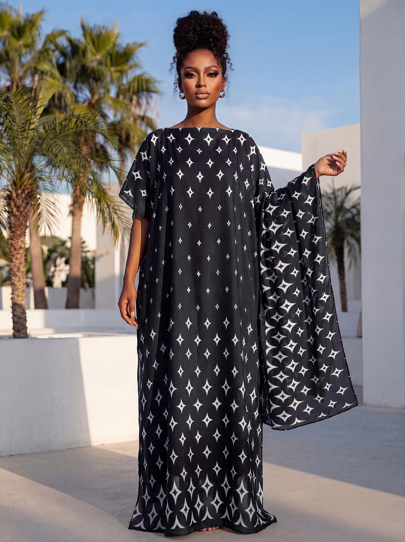 New Style Long Loose Silk Blen – обзор и цена Robe Silk Women