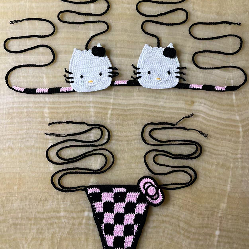 Hello Kitty Bikini Set Lady's  – обзор и цена Thong Bikini Women