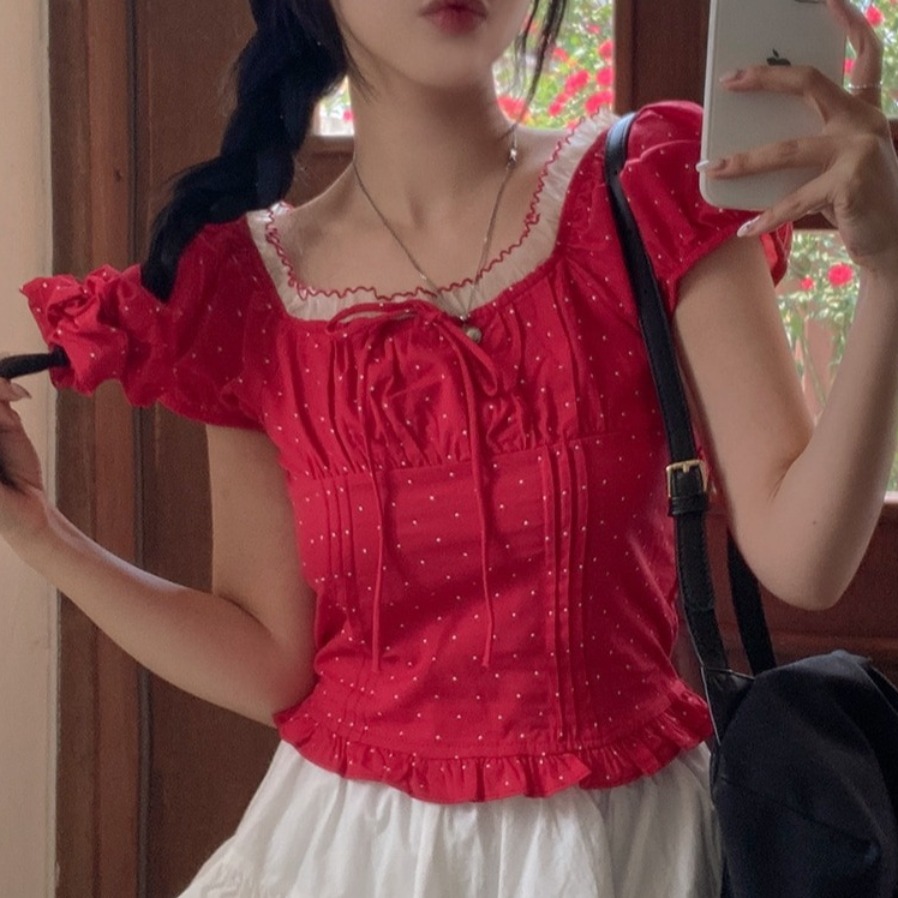 Summer Sweet Bubble Sleeve Pol – обзор и цена Corset Waist Cinch