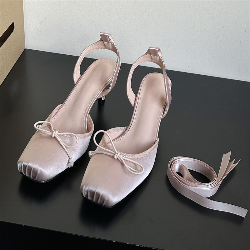 Eilyken Street Style Thin Heel – обзор и цена Slip Dress Satin