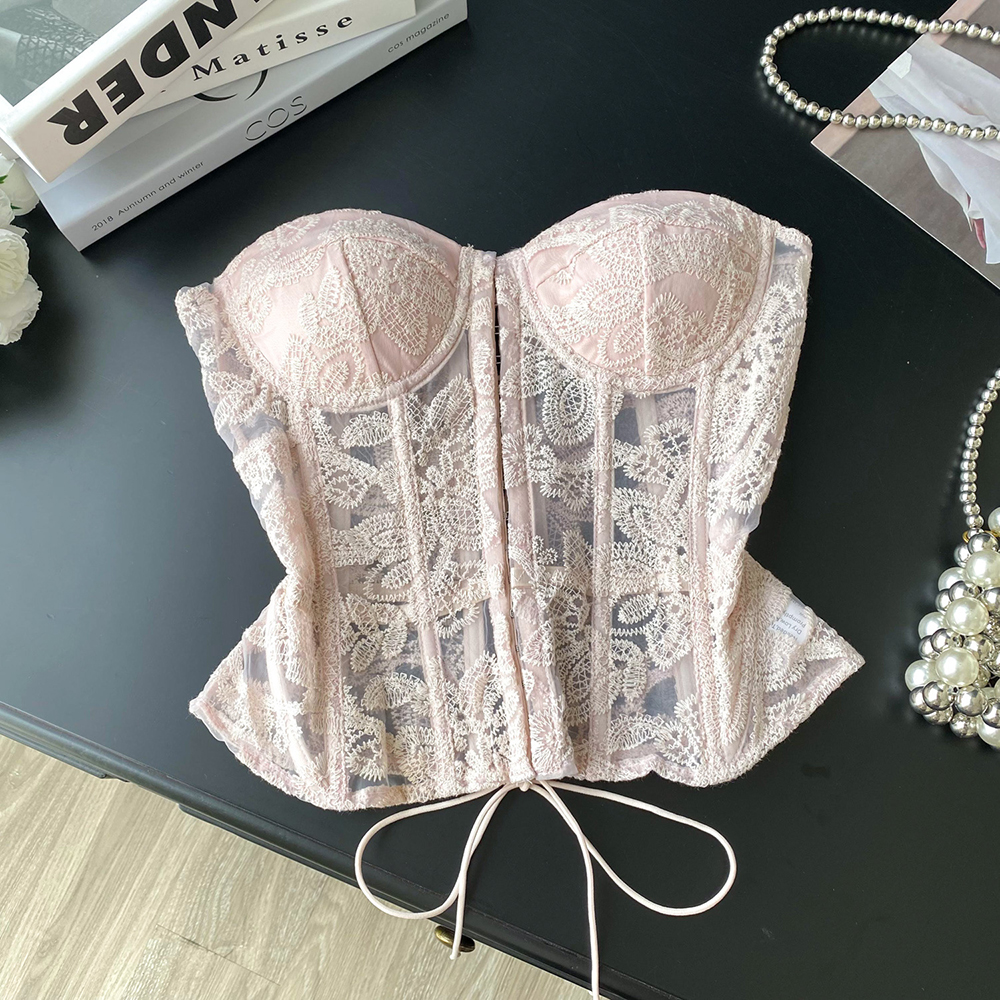 Floral Embroidery Sexy Club Co – обзор и цена Strapless Bra Backless