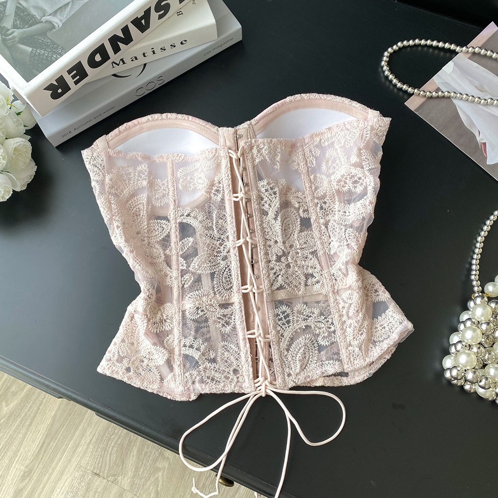 Floral Embroidery Sexy Club Co – обзор и цена Strapless Bra Backless