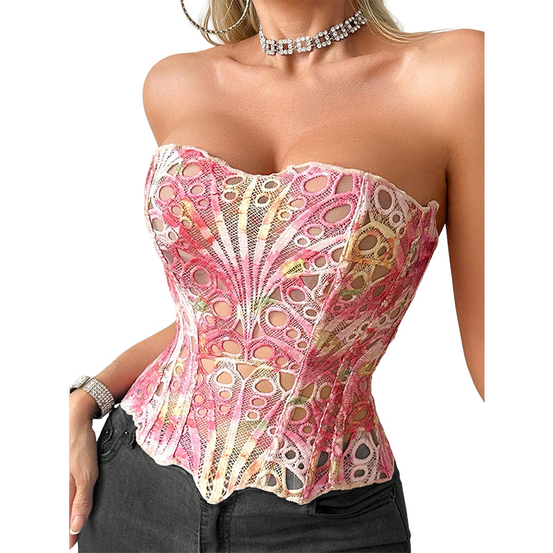 Sexy Bone Garment Corset Sheer – обзор и цена Cami Top Lace