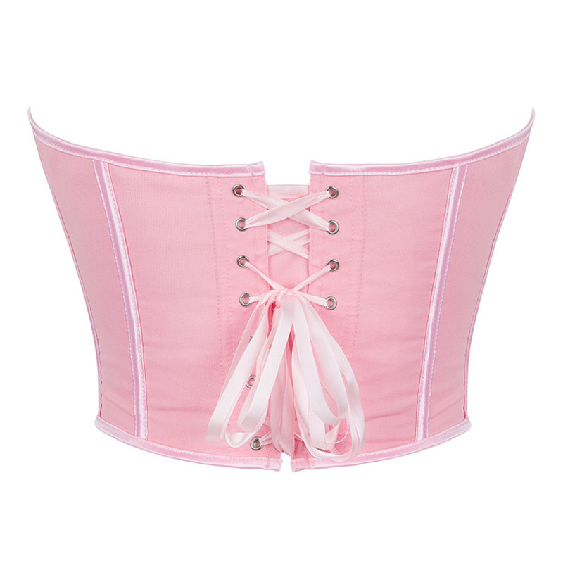 Pink Heart-shaped Bustier Crop – обзор и цена Strapless Bra Backless