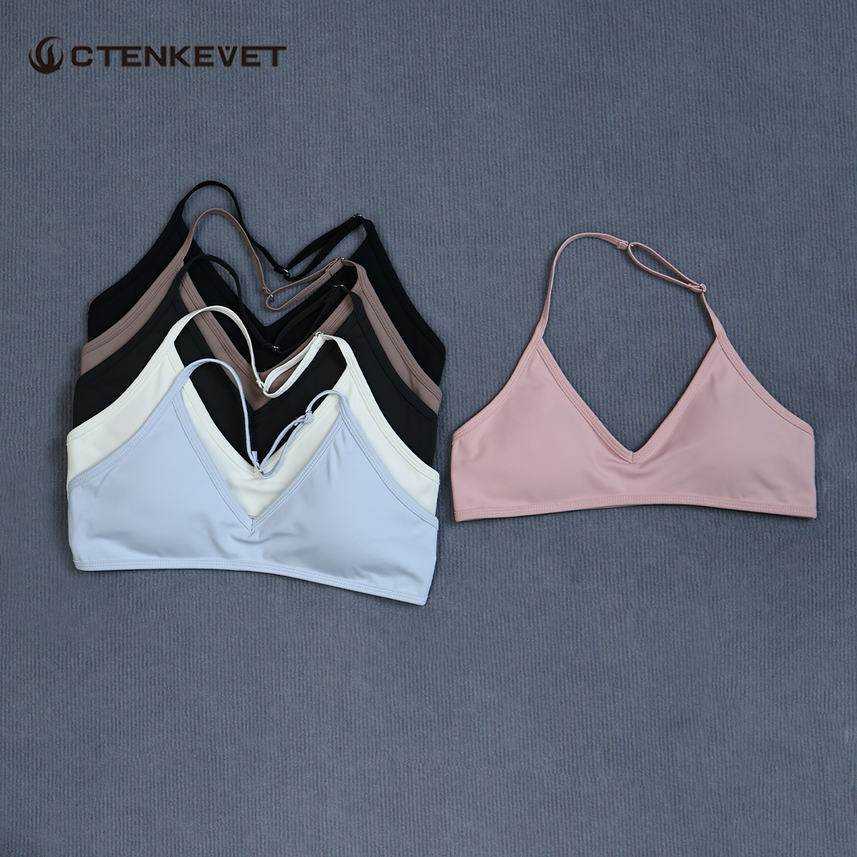 Women's Summer Halter Neck Pad – обзор и цена Sports Bra High Impact