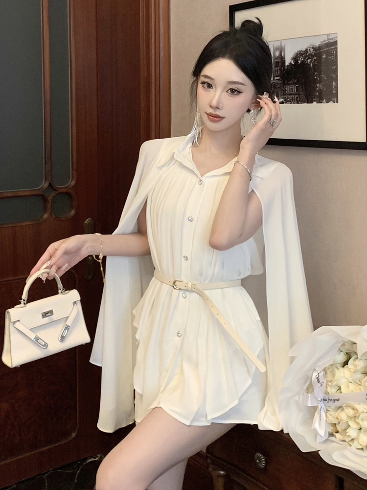 Elegant White Shawl Collar Ple – обзор и цена Corset Waist Cinch