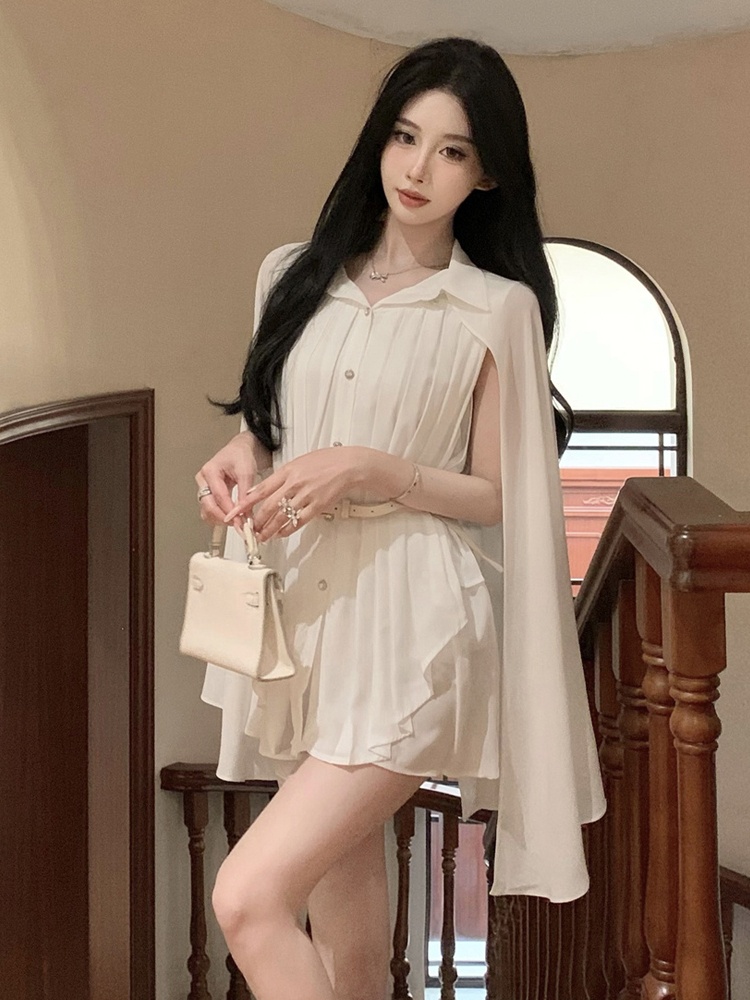 Elegant White Shawl Collar Ple – обзор и цена Corset Waist Cinch
