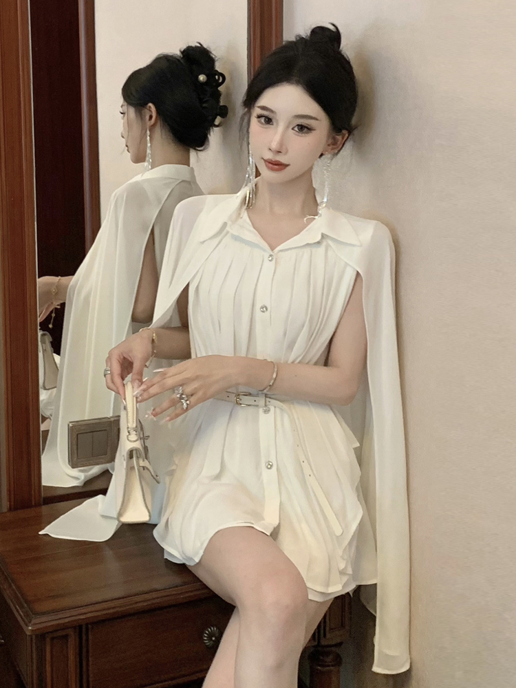 Elegant White Shawl Collar Ple – обзор и цена Corset Waist Cinch