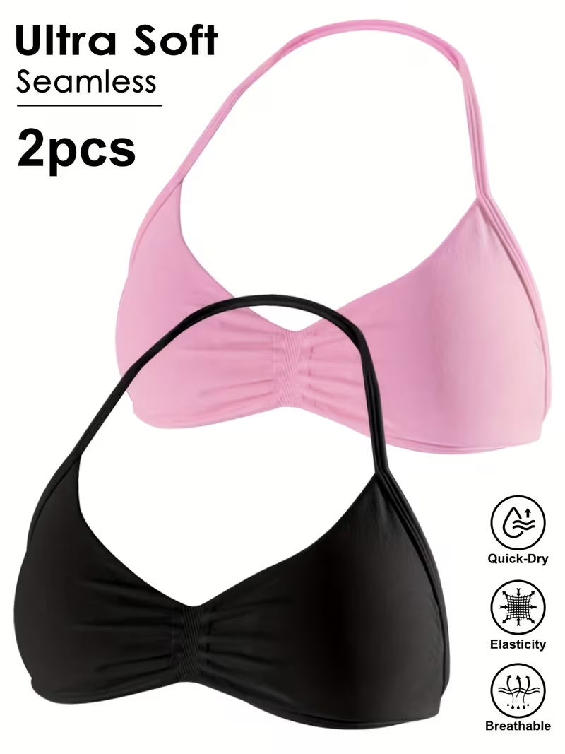 2pcs Seamless Sexy Open Back G – обзор и цена Push Up Bra Padded