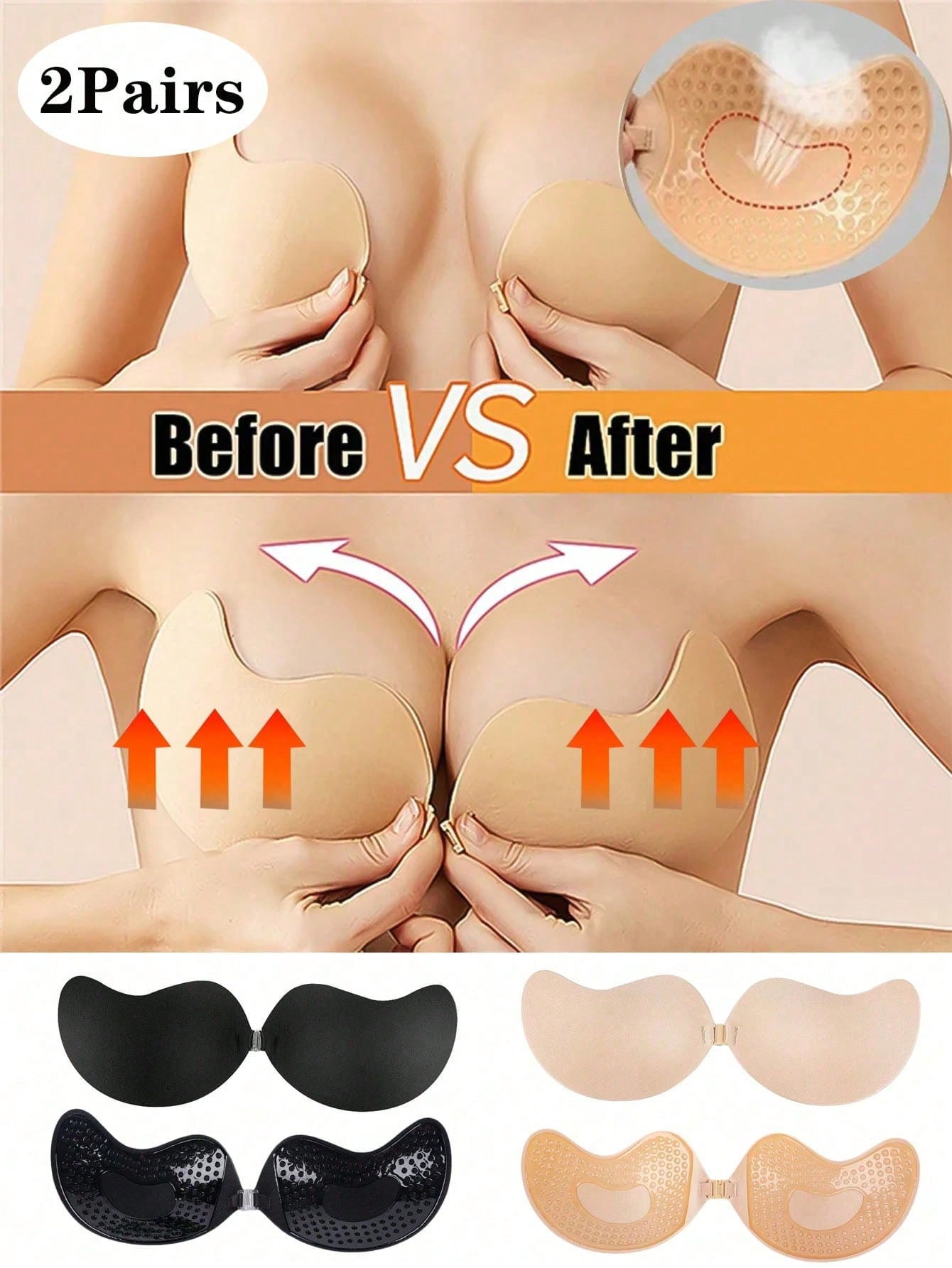 2-pack Women's Self-Adhesive I – обзор и цена Push Up Bra Padded