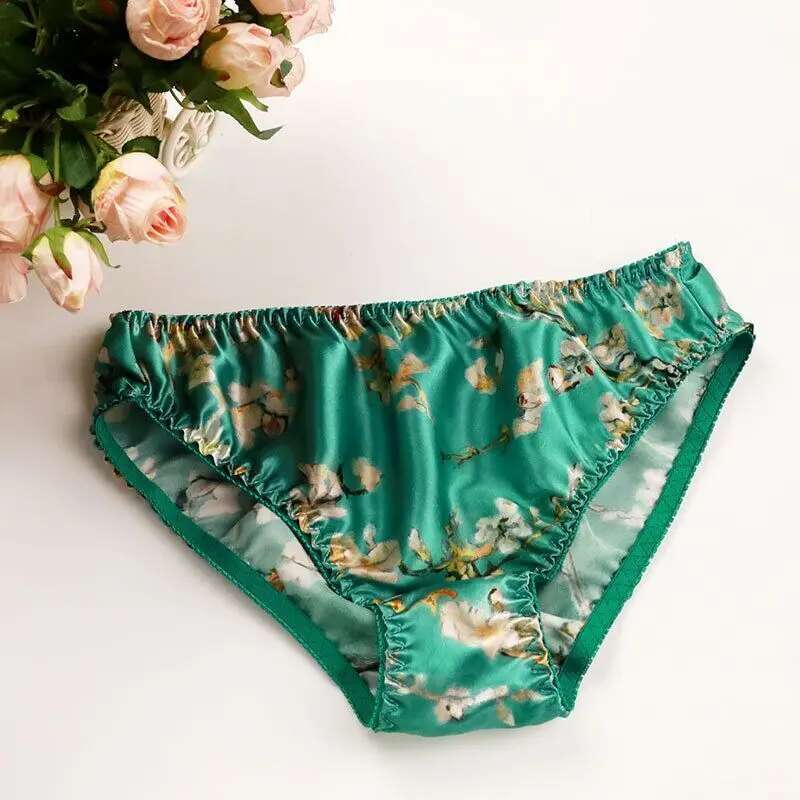 Summer Floral Print Ice Silk M – обзор и цена Boyshort Underwear