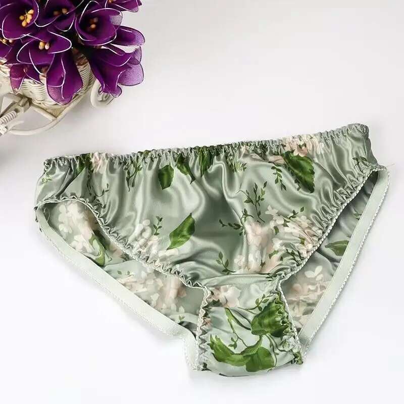 Summer Floral Print Ice Silk M – обзор и цена Boyshort Underwear