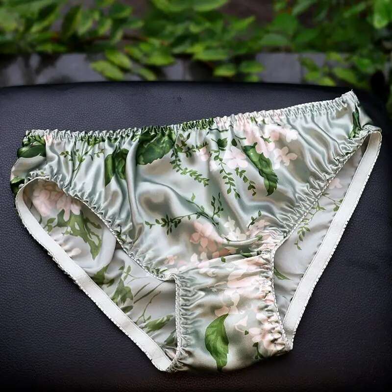 Summer Floral Print Ice Silk M – обзор и цена Boyshort Underwear