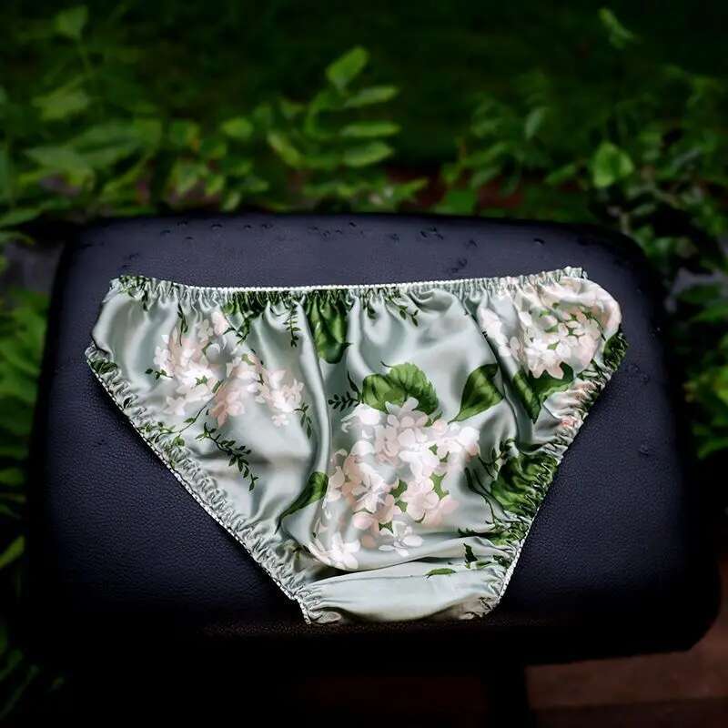 Summer Floral Print Ice Silk M – обзор и цена Boyshort Underwear