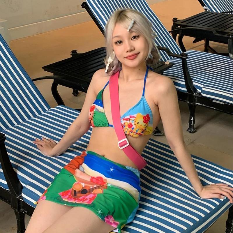 Y2K Girls Kawaii Hello Kittys  – обзор и цена Thong Bikini Women