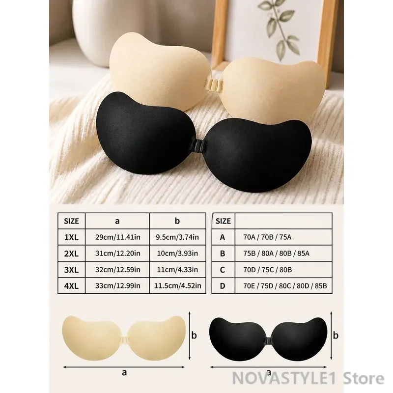 2 Pairs Breathable Invisible B – обзор и цена Strapless Bra Backless