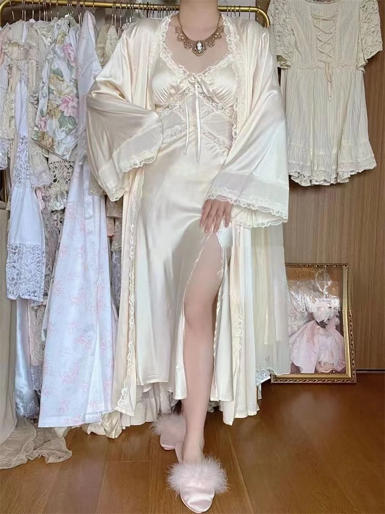 Silk Robe Gown Sets Women Gent – обзор и цена Robe Silk Women
