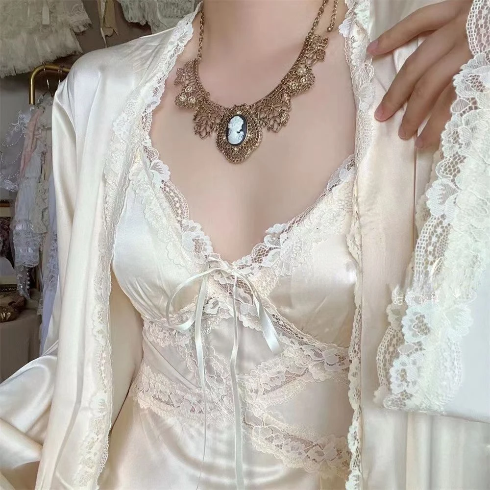 Silk Robe Gown Sets Women Gent – обзор и цена Robe Silk Women