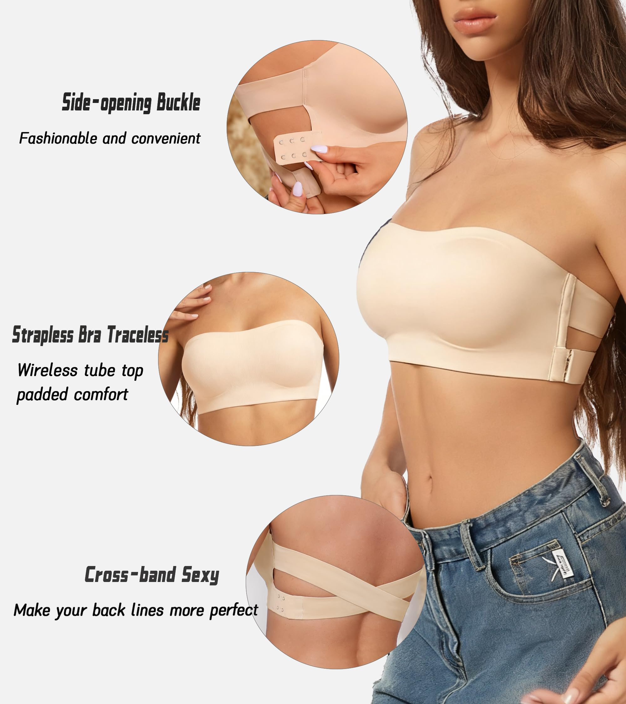 Strapless Backless Bra for Wom – обзор и цена Strapless Bra Backless